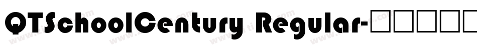 QTSchoolCentury Regular字体转换